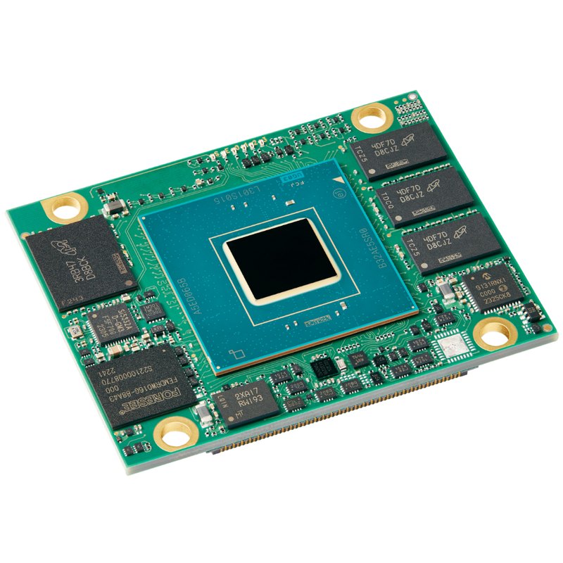 Andromeda IAE50 — Exterior (angled, Altera Agilex 5 side)