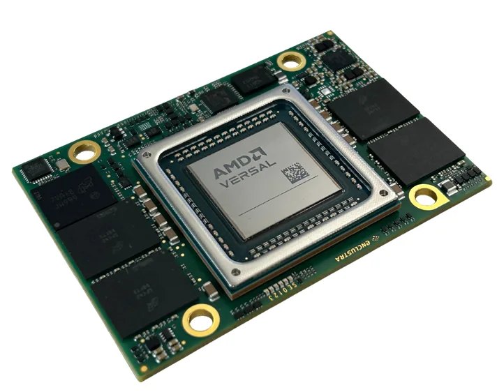 Andromeda Versal XVE70 — Exterior (angled, AMD Versal side)