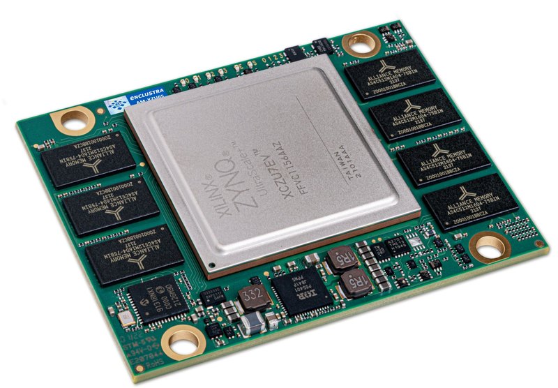 Andromeda XZU65 — Exterior (angled, Zynq UltraScale+ MPSoC side)