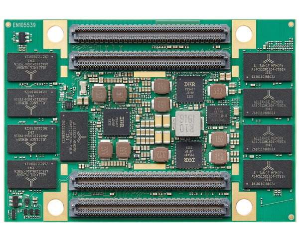 Andromeda XZU80 — Bottom view (four board-to-board connectors)