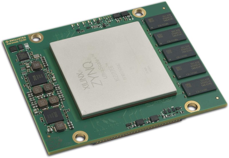 Andromeda XZU90 — Exterior (angled, Zynq UltraScale+ MPSoC side)