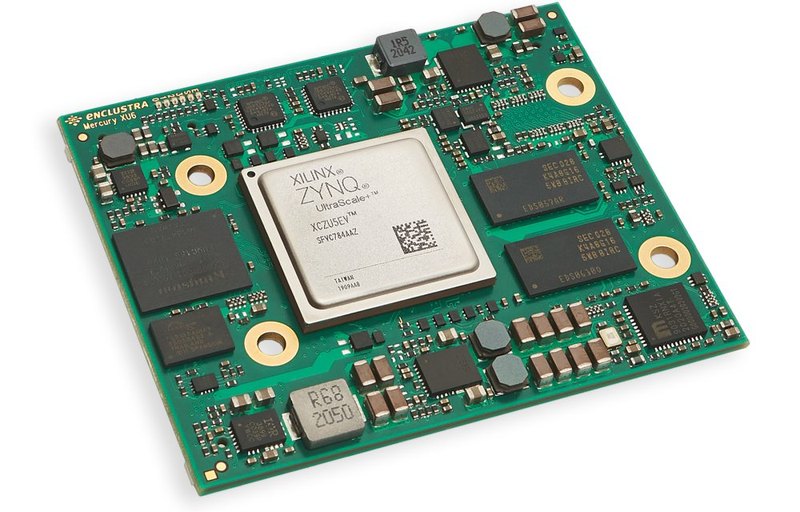 Mercury+ XU6 — Exterior (angled, Zynq UltraScale+ MPSoC side)