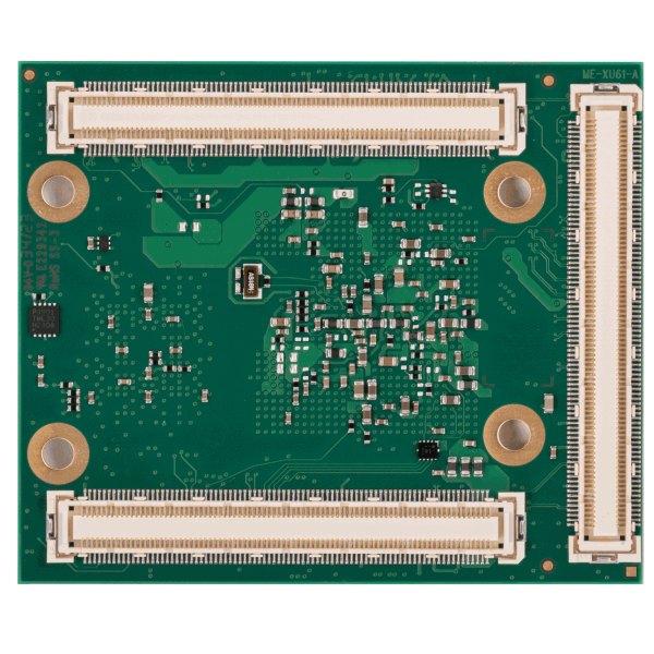 Mercury+ XU61 — Bottom view (three board-to-board connectors)