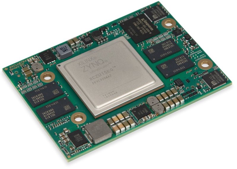 Mercury+ XU7 — Exterior (angled, Zynq UltraScale+ MPSoC side)
