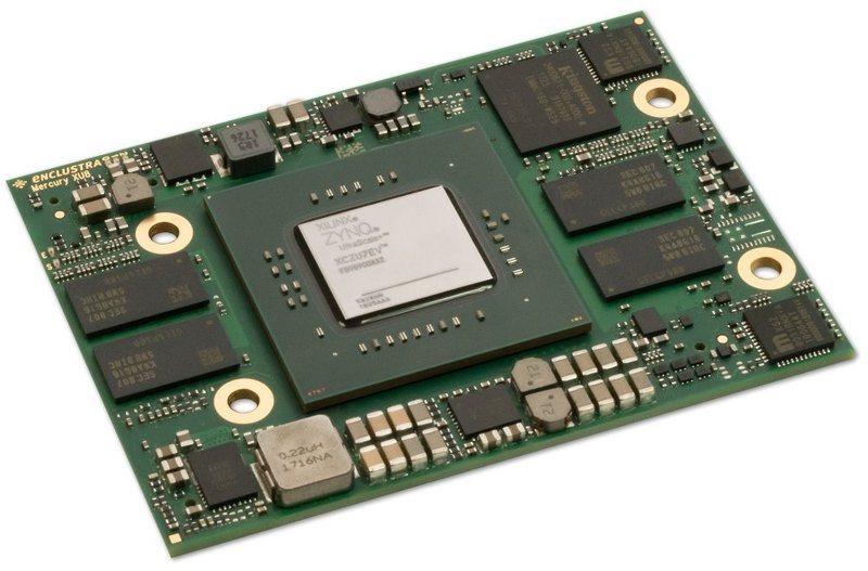 Mercury+ XU8 — Exterior (angled, Zynq UltraScale+ MPSoC side)