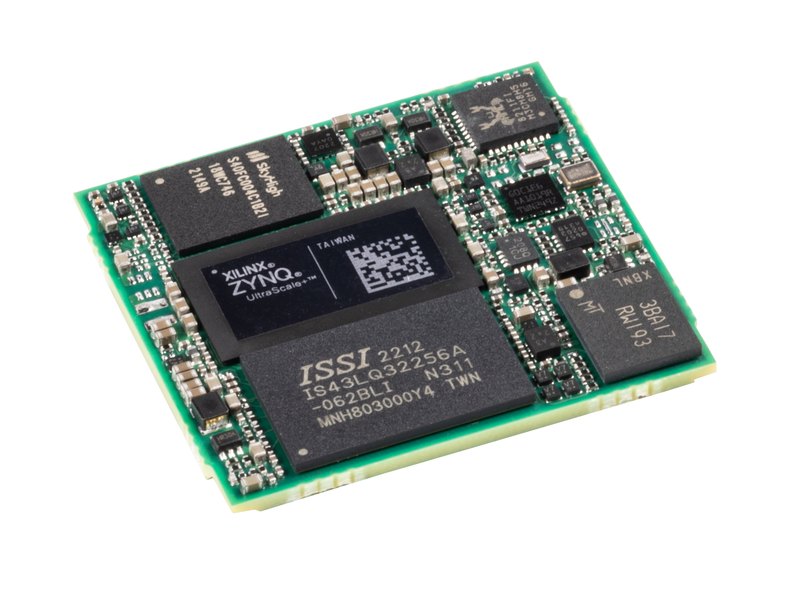 Pluto XZU20 — Exterior (angled, Zynq UltraScale+ MPSoC side)